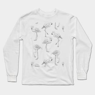 Flamingo pattern Long Sleeve T-Shirt